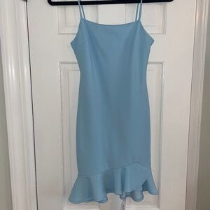 Love Loren Hampton Dress in Sky Blue